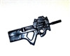 P90 PDW "Personal Defense Weapon" BLACK Version - 1:18 Scale Weapon for 3 3/4 Inch Action Figures