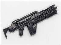 NCM Mark I Pulse Rifle BLACK Version - 1:18 Scale Weapon for 3-3/4 Inch Action Figures