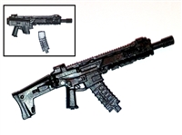 ACR Rifle w/ Mag BLACK Version BASIC - "Modular" 1:18 Scale Weapon for 3-3/4 Inch Action Figures