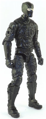 MTF Male Trooper with Balaclava Head BLACK "Night-Ops" Armor Leg Version - 1:18 Scale Marauder Task Force Action Figure