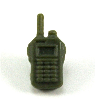 Radio Walkie Talkie: GREEN Version - 1:18 Scale MTF Accessory for 3 3/4 Inch Action Figures
