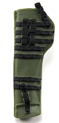 Rifle Sheath Backpack: GREEN & BLACK Version - 1:18 Scale Modular MTF Accessory for 3-3/4" Action Figures