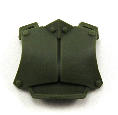 Armor Chest Plate: GREEN Version - 1:18 Scale Modular MTF Accessory for 3-3/4" Action Figures