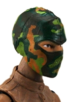 Female Head: Balaclava Mask DARK GREEN CAMO Version - 1:18 Scale MTF Valkyries Accessory for 3-3/4" Action Figures