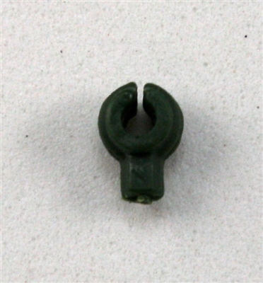 "C-Clip" Universal Modular Mounting Peg: Dark Green Version - 1:18 Scale MTF Accessory for 3 3/4 Inch Action Figures