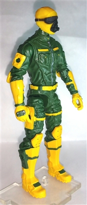 MTF Male Trooper with Masked Goggles & Breather Head YELLOW & GREEN "Strike-Ops" Version BASIC - 1:18 Scale Marauder Task Force Action Figure
