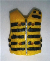 Male Vest: Tactical Type YELLOW Version - 1:18 Scale Modular MTF Accessory for 3-3/4" Action Figures