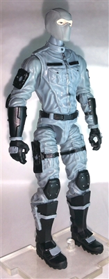 MTF Male Trooper with Balaclava Head GRAY "Tech-Ops" Version BASIC - 1:18 Scale Marauder Task Force Action Figure