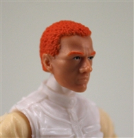 Male Head: "Vanguard" Light Skin Tone with Red Hair - 1:18 Scale MTF Accessory for 3-3/4" Action Figures