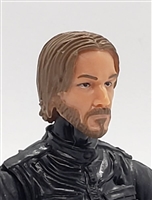 Male Head: "THEODORE" Light Skin Tone with BROWN BEARD - 1:18 Scale MTF Accessory for 3-3/4" Action Figures