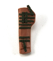 Rifle Sheath Backpack: BROWN & GREEN Version - 1:18 Scale Modular MTF Accessory for 3-3/4" Action Figures