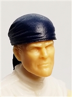 Headgear: "Bandana" Head Cover BLUE Version - 1:18 Scale Modular MTF Accessory for 3-3/4" Action Figures
