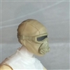 Male Head: Mask with Goggles & Breather TAN & Tan Version - 1:18 Scale MTF Accessory for 3-3/4" Action Figures