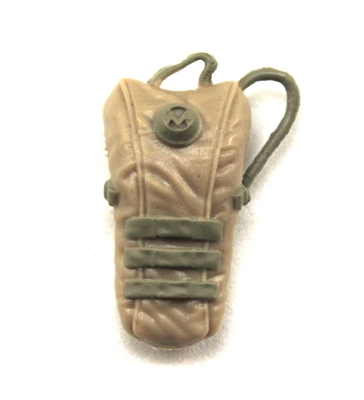 Camel Hydration Pack: TAN & TAN Version - 1:18 Scale Modular MTF Accessory for 3-3/4" Action Figures