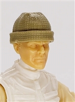 Headgear: Knit Cap "Ski Cap" TAN Version - 1:18 Scale Modular MTF Accessory for 3-3/4" Action Figures