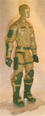 MTF Male Trooper with Balaclava Head DARK TAN & Green "Assault-Ops" Version BASIC - 1:18 Scale Marauder Task Force Action Figure