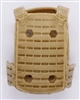 Male Vest: Plate Carrier Type DARK TAN Version - 1:18 Scale Modular MTF Accessory for 3-3/4" Action Figures