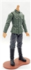 MTF WWII - GERMAN Soldier "Early War" Green Shirt & Gray Pants, LIGHT Skin Tone (WITHOUT Head) - 1:18 Scale Marauder Task Force Action Figure