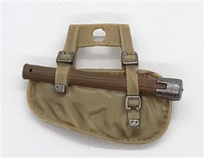 WWII British:  Entrenching Tool with Case (Shovel) - 1:18 Scale Modular MTF Accessory for 3-3/4" Action Figures