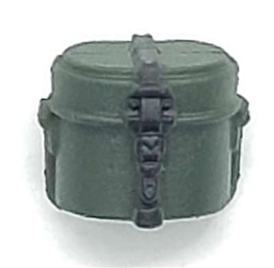 WWII German:  Green Mess Kit - 1:18 Scale Modular MTF Accessory for 3-3/4" Action Figures