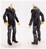 "Agency-Ops" BLACK SUIT & GRAY SHIRT with LIGHT Skin Tone Male WITHOUT Head - 1:18 Scale Marauder Task Force Action Figure