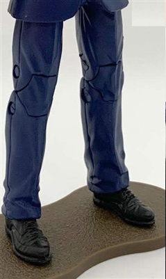 Male Legs: BLUE Agency Ops DRESS SUIT Legs - Right AND Left Pair-NO WAIST-LEGS ONLY - 1:18 Scale MTF Accessory for 3-3/4" Action Figures