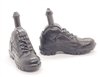 Footwear: Pair of Black Boots with LACES (Right & Left)- 1:18 Scale MTF Accessory for 3-3/4" Action Figures