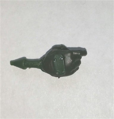 Hand: Right Dark Green Glove with Green Armor - 1:18 Scale MTF Accessory for 3-3/4" Action Figures