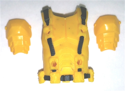 Male Vest: Armor Type YELLOW Version - 1:18 Scale Modular MTF Accessory for 3-3/4" Action Figures