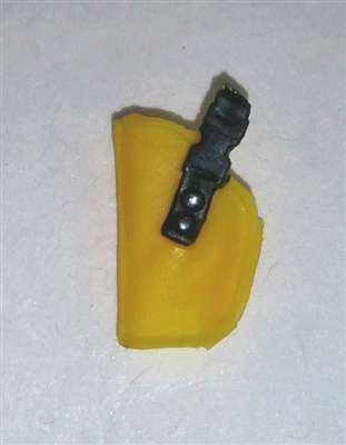 Pistol Holster: Small Left Handed YELLOW Version - 1:18 Scale Modular MTF Accessory for 3-3/4" Action Figures