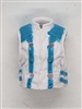 Male Vest: Model 86 Type WHITE & LIGHT BLUE Version - 1:18 Scale Modular MTF Accessory for 3-3/4" Action Figures