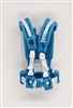 Male Vest: Harness Rig LIGHT BLUE with WHITE Version - 1:18 Scale Modular MTF Accessory for 3-3/4" Action Figures