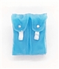 Ammo Pouch: Double Magazine LIGHT BLUE with WHITE Version - 1:18 Scale Modular MTF Accessory for 3-3/4" Action Figures