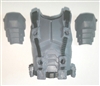 Male Vest: Armor Type GRAY Version - 1:18 Scale Modular MTF Accessory for 3-3/4" Action Figures