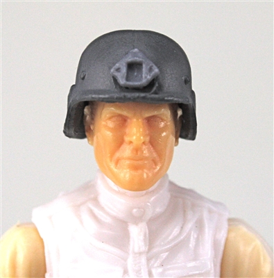 Headgear: LWH Combat Helmet GRAY Version - 1:18 Scale Modular MTF Accessory for 3-3/4" Action Figures