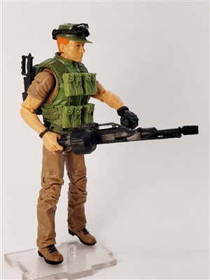 "STEADY CAM GUNNER" Geared-Up MTF Male Trooper - 1:18 Scale Marauder Task Force Action Figure