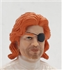 Male Head: "KEN" LIGHT Skin Tone with RED Hair - 1:18 Scale MTF Accessory for 3-3/4" Action Figures