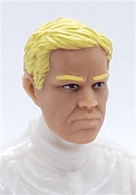 Male Head: "LOGAN" Light Skin Tone with BLONDE Hair - 1:18 Scale MTF Accessory for 3-3/4" Action Figures