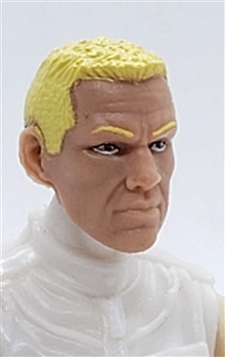 Male Head: "HANK" Light Skin Tone with BLONDE Hair - 1:18 Scale MTF Accessory for 3-3/4" Action Figures