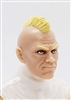 Male Head: "RYAN" Light Skin Tone with BLONDE MOHAWK Hair - 1:18 Scale MTF Accessory for 3-3/4" Action Figures