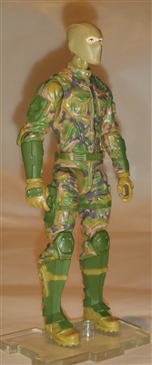 MTF Male Trooper with Balaclava Head Tan/Green/Brown Camo "Recon-Ops" WITH Armor - 1:18 Scale Marauder Task Force Action Figure