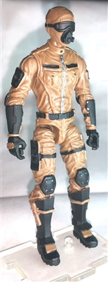 MTF Male Trooper with Masked Goggles & Breather Head BROWN "Terra-Ops" Version BASIC - 1:18 Scale Marauder Task Force Action Figure