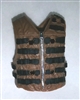 Male Vest: Tactical Type BROWN Version - 1:18 Scale Modular MTF Accessory for 3-3/4" Action Figures