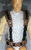 Male Vest: Harness Rig BROWN Version - 1:18 Scale Modular MTF Accessory for 3-3/4" Action Figures