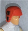 Headgear: Armor Helmet ORANGE Version - 1:18 Scale Modular MTF Accessory for 3-3/4" Action Figures