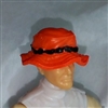 Headgear: Boonie Hat ORANGE Version - 1:18 Scale Modular MTF Accessory for 3-3/4" Action Figures