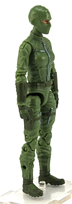 MTF Female Valkyries with Balaclava Head LIGHT GREEN with GREEN "Flight-Ops" Version BASIC - 1:18 Scale Marauder Task Force Action Figure