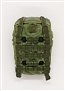 Backpack: Modular Backpack LIGHT GREEN & GREEN Version - 1:18 Scale Modular MTF Accessory for 3-3/4" Action Figures
