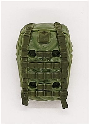 Backpack: Modular Backpack LIGHT GREEN & GREEN Version - 1:18 Scale Modular MTF Accessory for 3-3/4" Action Figures