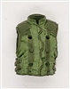 Male Vest: Model 86 Type LIGHT GREEN & GREEN Version - 1:18 Scale Modular MTF Accessory for 3-3/4" Action Figures